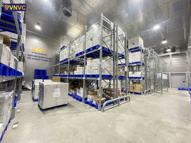Kho bảo quản vắc xin đạt chuẩn GSP quốc tế